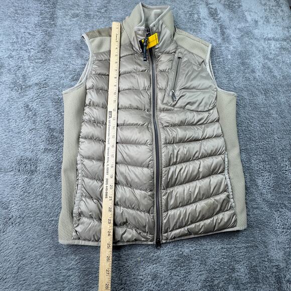 Parajumpers Xavier Gilet Warm Up Puffer Vest Mens M Beige PJS Anchorage Nylon - Picture 10 of 10